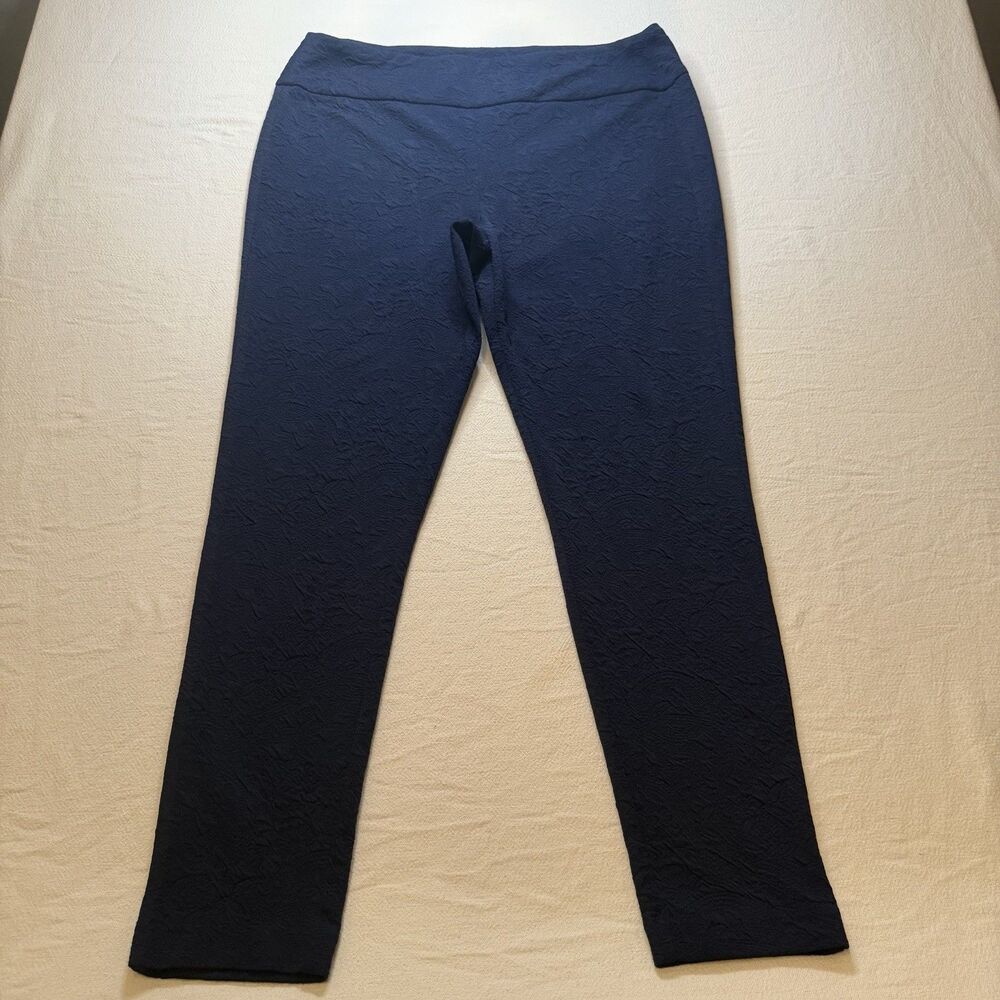Cato Contemporary Tight Skinny Casual Dress Pants Navy Blue Size Large Pre Owned